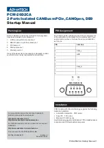 Advantech PCM-26D2CA Startup Manual preview