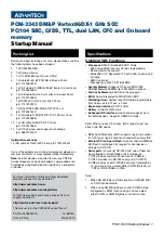 Advantech PCM-3343 DM Startup Manual предпросмотр