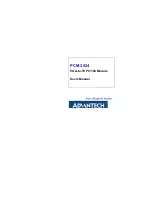 Advantech PCM-3524 User Manual preview