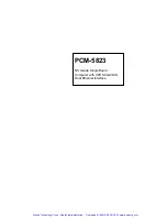 Preview for 2 page of Advantech PCM-5823 Series Manual