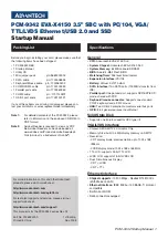 Advantech PCM-9342 Startup Manual предпросмотр