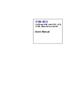 Advantech PCM-9372 User Manual preview