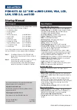 Advantech PCM-9375 A3 Startup Manual preview