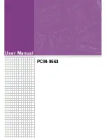 Advantech PCM-9563 User Manual preview