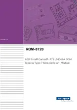 Advantech ROM-8720 User Manual preview