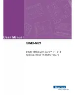 Preview for 1 page of Advantech SIMB-M21 User Manual