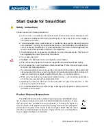 Предварительный просмотр 1 страницы Advantech SmartStart Start Manual