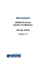 Предварительный просмотр 1 страницы Advantech SOM-4450 Series Design Manual