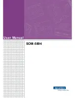 Preview for 1 page of Advantech SOM-5894 User Manual