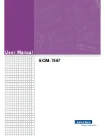 Advantech SOM-7567 User Manual preview