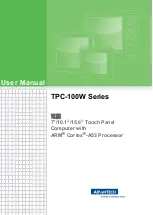 Advantech TPC-100W Series User Manual preview