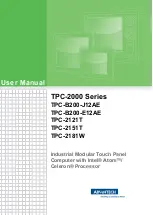 Preview for 1 page of Advantech TPC-2000 Series User Manual