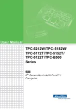 Preview for 1 page of Advantech TPC-5122T Series User Manual