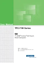 Предварительный просмотр 1 страницы Advantech TPC-71W Series User Manual