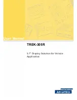 Preview for 1 page of Advantech TREK-305R User Manual