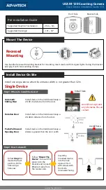 Preview for 1 page of Advantech UCAM-120 Quick Device Installation Manual