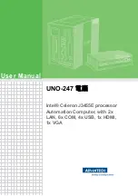 Advantech UNO-247 Series User Manual preview