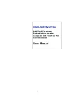Advantech UNO-3072A User Manual preview