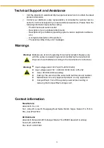 Preview for 4 page of Advantech UTC-200 Series User Manual