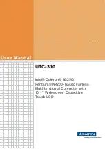 Предварительный просмотр 1 страницы Advantech UTC-310 Series User Manual