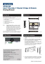 Preview for 1 page of Advantech VEGA-340 Startup Manual