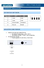 Preview for 6 page of Advantech Zlinx ZP9D-115RM-LR User Manual