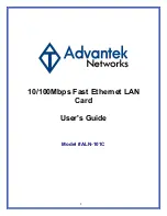 Advantek Networks ALN-101C User Manual preview