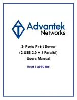 Preview for 1 page of Advantek Networks APS-U3100 User Manual