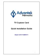 Advantek Networks ATV-TUNER-FV Quick Installation Manual preview