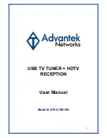 Advantek Networks ATV-U700-HD User Manual preview