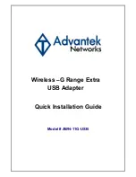 Advantek Networks AWN-11G-USB Quick Installation Manual preview