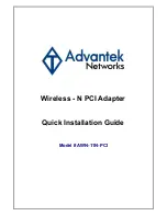 Preview for 1 page of Advantek Networks AWN-11N-PCI Quick Installation Manual