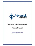 Advantek Networks AWN-USB-11N2 User Manual preview