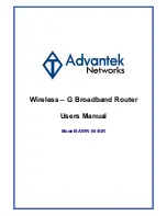 Advantek Networks AWR-654GR User Manual preview