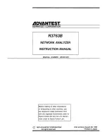 Preview for 1 page of ADVANTEST R3763B Instruction Manual