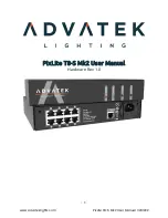 ADVATEK LIGHTING PixLite T8-S Mk2 User Manual preview