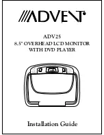 Advent ADV25 Installation Manual preview