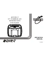 Advent ADV850S Operation Manual preview