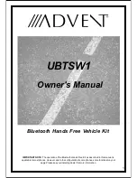 Advent ADVENT UBTSW1 Owner'S Manual предпросмотр