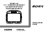 Preview for 1 page of Advent ADVEXL12A Installation Manual