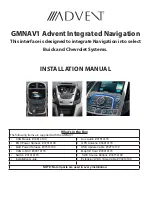 Advent GMNAV1 Installation Manual preview