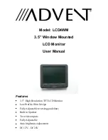 Advent LCD4WM User Manual preview