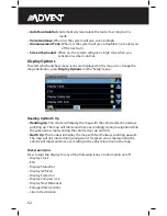 Предварительный просмотр 62 страницы Advent OTOTUN1 Owner'S Manual