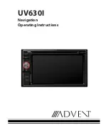 Advent UV630I Operating Instructions Manual preview