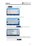 Предварительный просмотр 75 страницы Advent UV630I Operating Instructions Manual