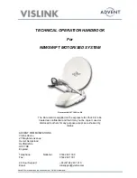 Advent VISLINK Newswift 180 Technical Operation Handbook preview