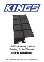 Adventure Kings 120W Folding Solar Blanket User Manual preview