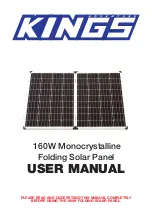 Adventure Kings 160W Folding Solar Panel User Manual preview