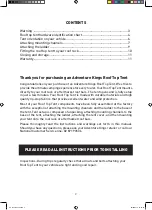 Preview for 2 page of Adventure Kings Roof Top Tent Manual