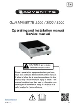 Предварительный просмотр 21 страницы Adventys GLN MANETTE 2500 Operating And Installation Manual